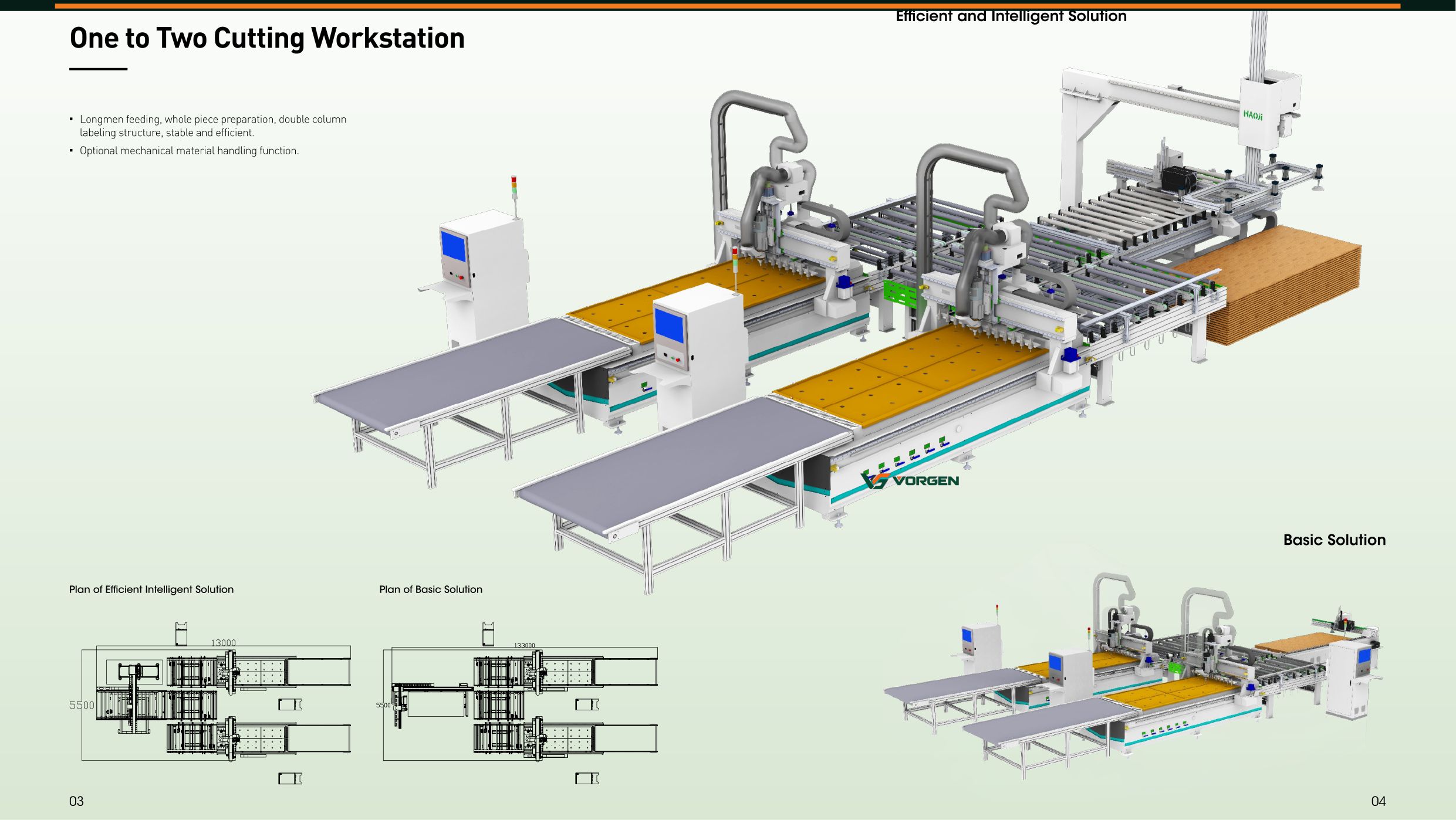 One-to-Two Cutting Workstation