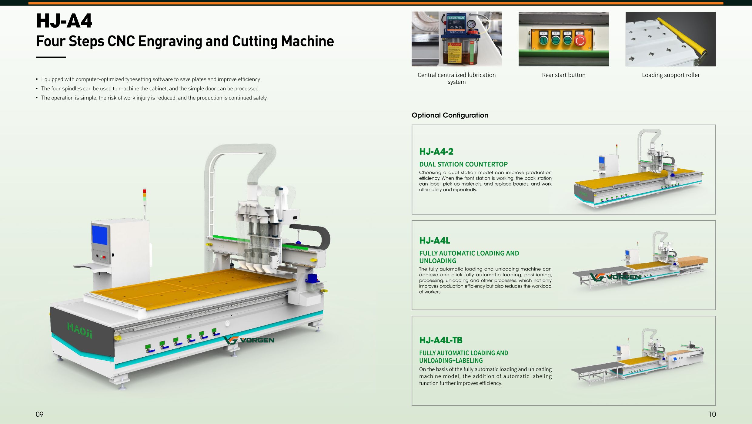 HJ-A4 | Four-Step CNC Engraving & Cutting Machine
