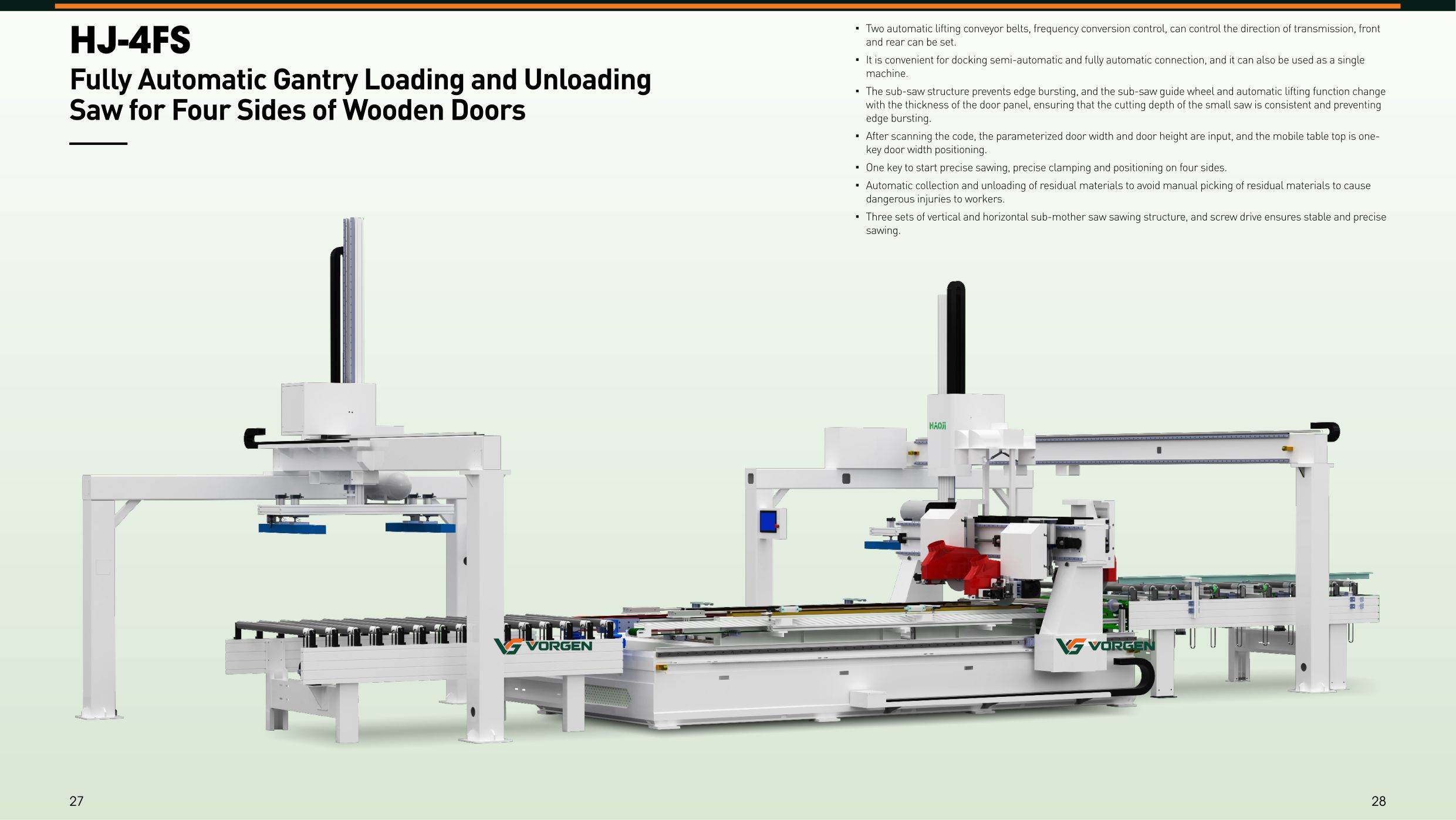 HJ-4FS | Automatic Gantry Loading & Unloading Saw