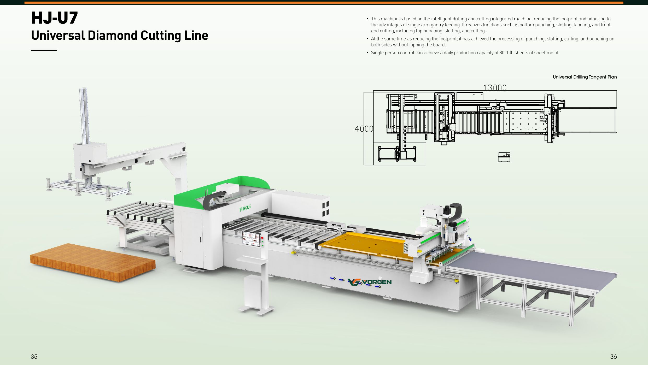 HJ-U7 | Universal Diamond Cutting Line