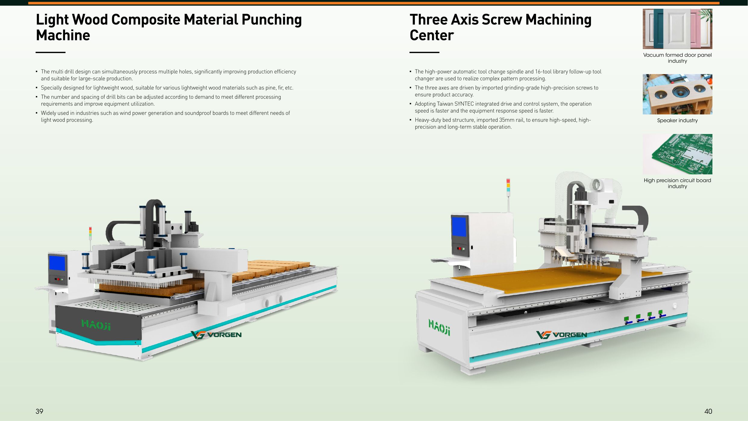 Light-Wood Punching & Three-Axis Servo Machining