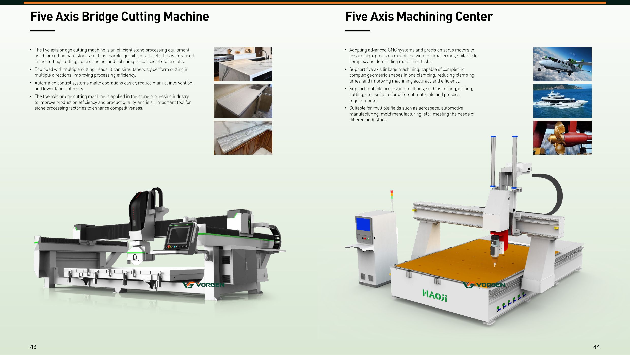 Five-Axis Bridge Cutting & Machining Centers