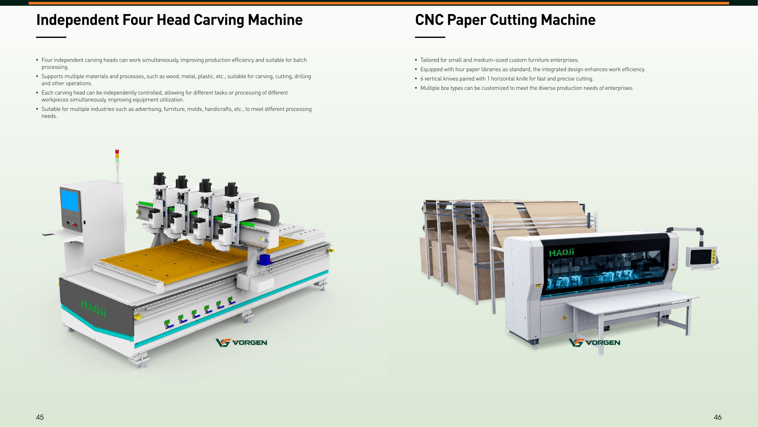 Four-Head Carving & CNC Paper-Cutting Machines