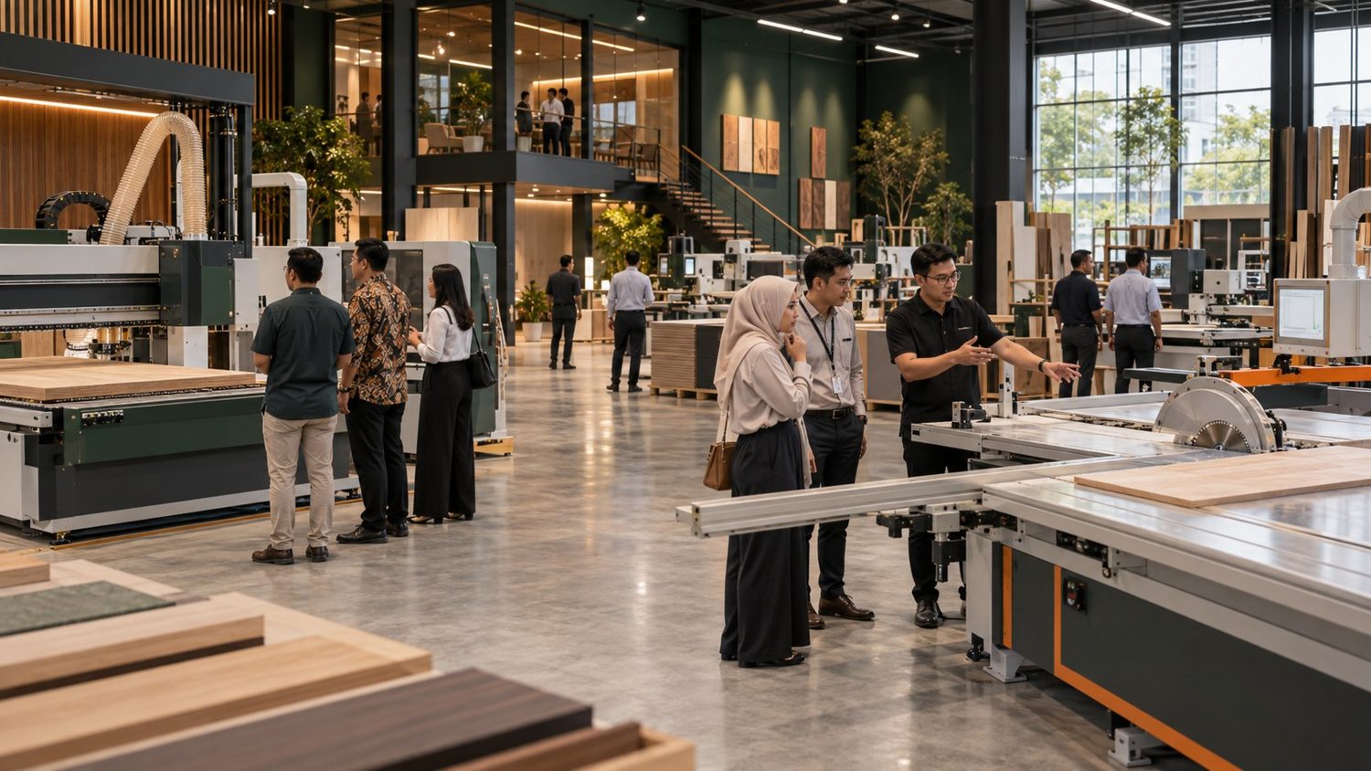 Visitors at the VORGEN Experience Centre